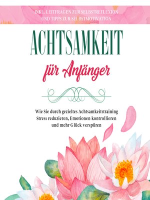 cover image of Achtsamkeit für Anfänger